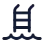 Wavesladder icon with duotone standard style