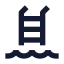 Wavesladder icon with solid sharp style