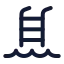 Wavesladder icon with stroke rounded style