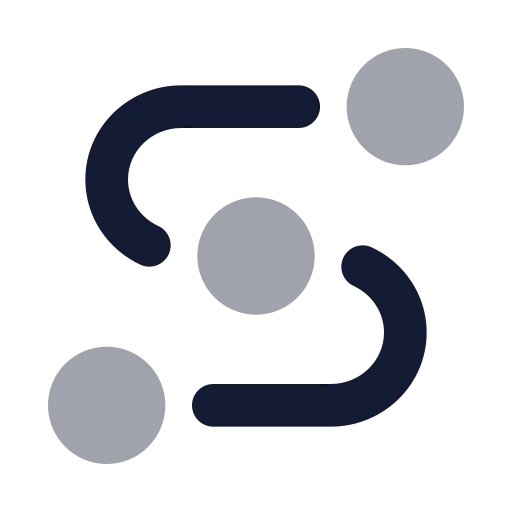 Waypoints Icon in Bulk Rounded style