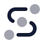 Waypoints icon with bulk rounded style
