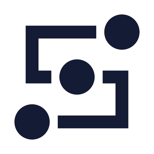 Waypoints Icon in Solid Sharp style