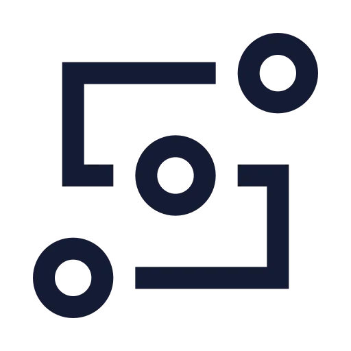 Waypoints Icon in Stroke Sharp style