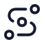 Waypoints icon with stroke standard style
