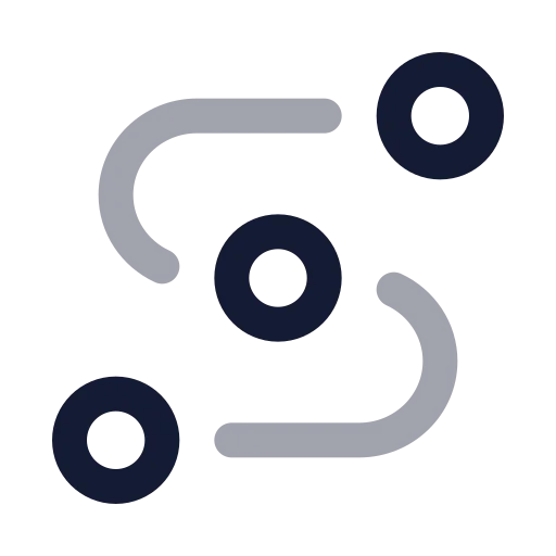 Waypoints Icon in Twotone Rounded style