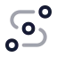 Waypoints icon with twotone rounded style