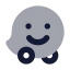 Waze icon with bulk rounded style