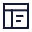 Webdesign icon with stroke sharp style