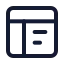 Webdesign icon with stroke standard style
