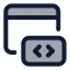 Webdesign icon with duotone standard style