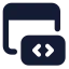 Webdesign icon with solid standard style