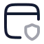 Webprotection icon with twotone rounded style