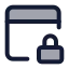 Websecurity icon with duotone standard style