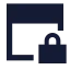 Websecurity icon with solid sharp style