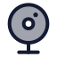 Webcam icon with duotone standard style