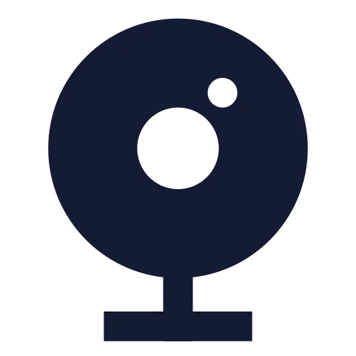 Webcam Icon in Solid Sharp style