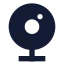 Webcam icon with solid sharp style