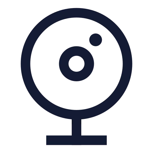 Webcam Icon in Stroke Sharp style