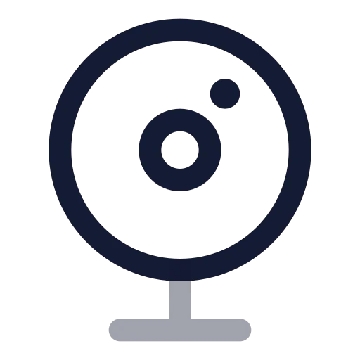Webcam Icon in Twotone Rounded style