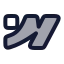 Webflow icon with duotone rounded style