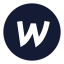 Webflowellipse icon with solid sharp style
