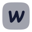Webflowrectangle icon with bulk rounded style