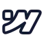 Webflow icon with stroke rounded style