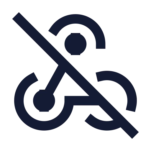 Webhook Off Icon in Stroke Sharp style