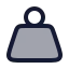 Weight icon with duotone rounded style