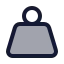 Weight icon with duotone standard style