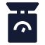 Weightscale icon with solid sharp style
