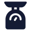 Weightscale icon with solid standard style