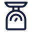Weightscale icon with stroke standard style