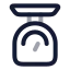 Weightscale icon with twotone rounded style