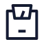 Weightscale icon with stroke sharp style