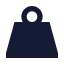 Weight icon with solid sharp style
