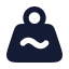 Weighttilde icon with solid rounded style