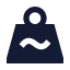 Weighttilde icon with solid sharp style