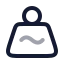 Weighttilde icon with twotone rounded style