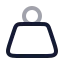 Weight icon with twotone rounded style