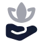 Wellness icon with bulk rounded style