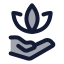 Wellness icon with duotone rounded style