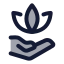 Wellness icon with duotone rounded style
