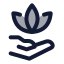 Wellness icon with duotone standard style