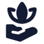Wellness icon with solid standard style