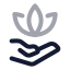 Wellness icon with twotone rounded style