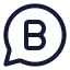 Whatsappbusiness icon with stroke rounded style