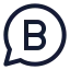 Whatsappbusiness icon with stroke sharp style