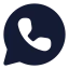 Whatsapp icon with solid rounded style