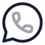 Whatsapp icon with twotone rounded style
